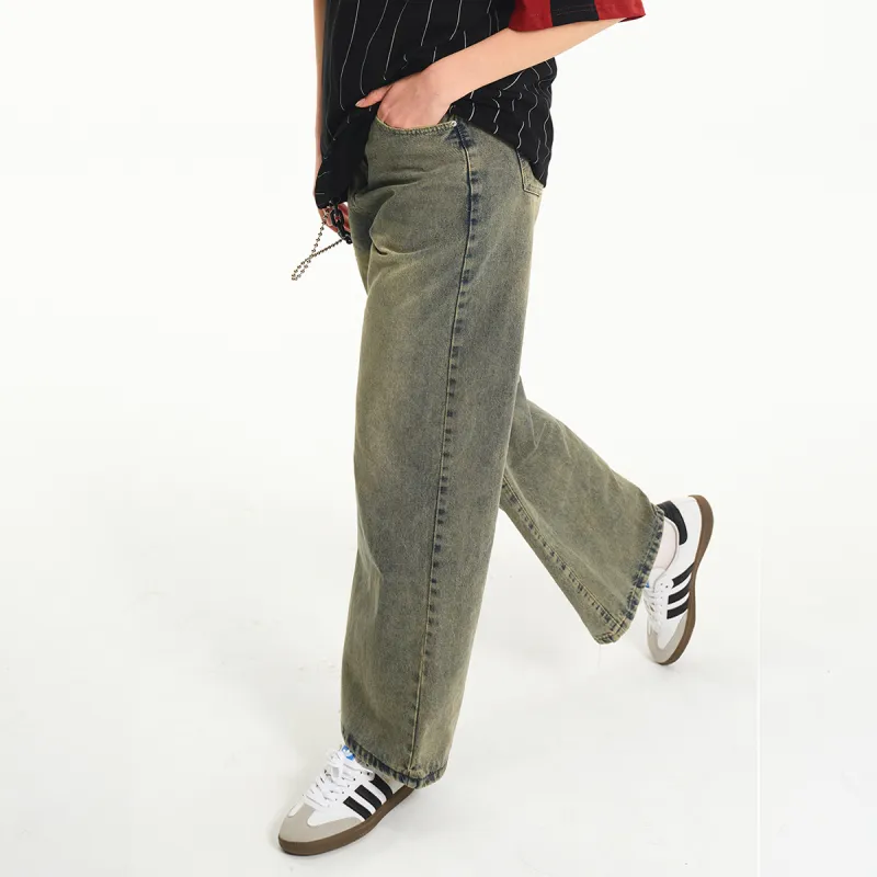 SUPEREALLY Jeans Unisex Yellow Mud-5