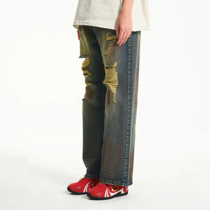 SUPEREALLY Jeans Unisex Vintage Blue-6