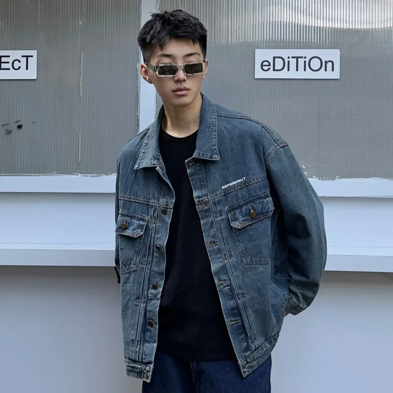 SUPEREALLY Denim Jackets Unisex-25