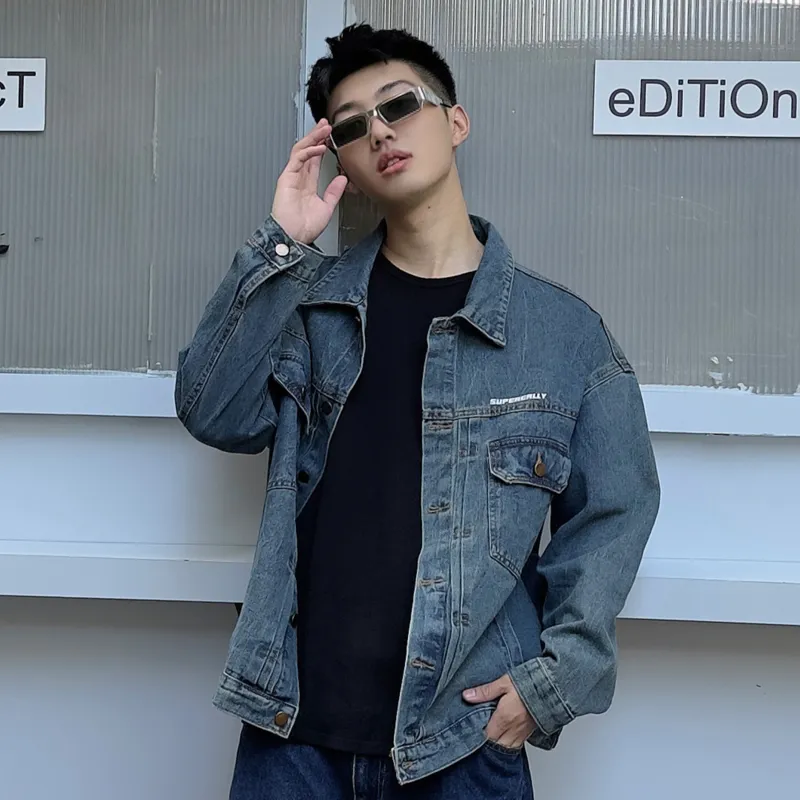 SUPEREALLY Denim Jackets Unisex-23