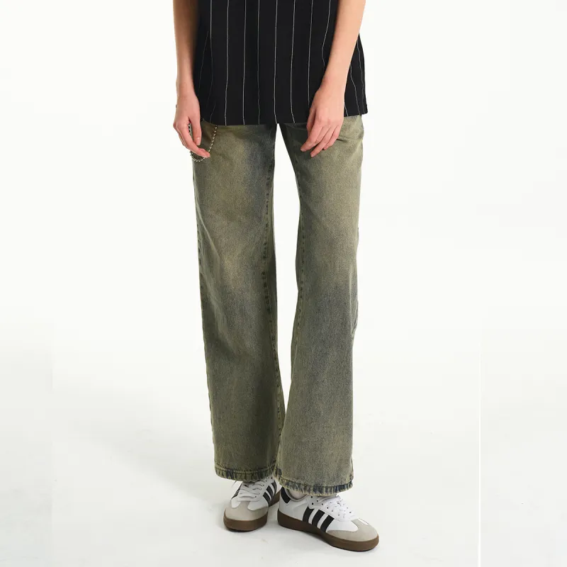 SUPEREALLY Jeans Unisex Yellow Mud-4