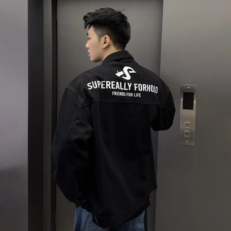 SUPEREALLY Denim Jackets Unisex-5
