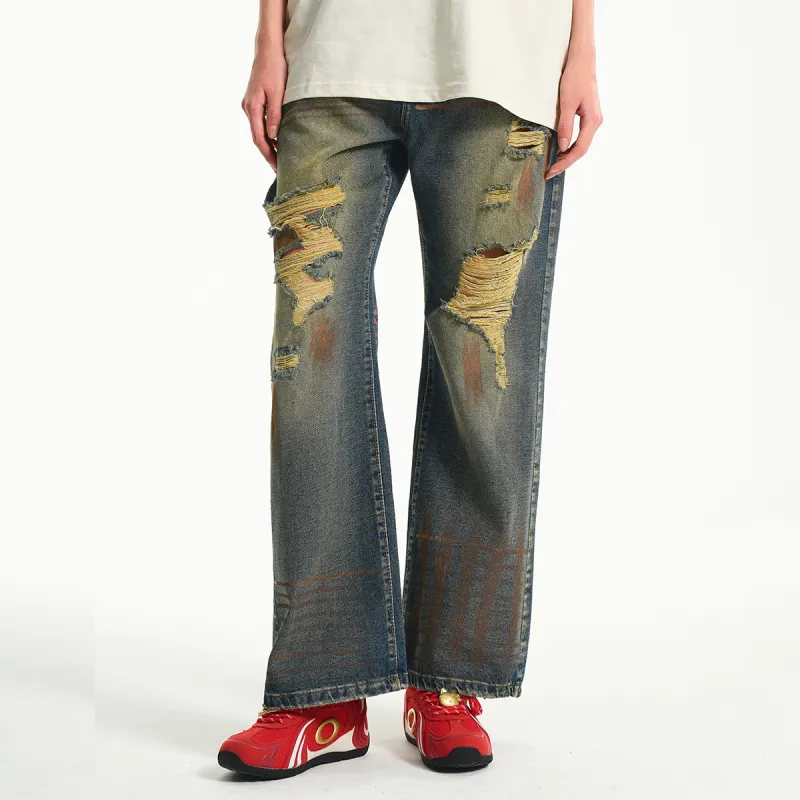 SUPEREALLY Jeans Unisex Vintage Blue-4