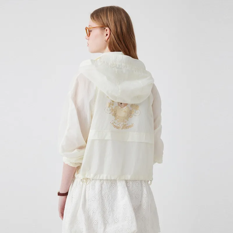 Teenie Weenie Cropped Coat Women's Yellow-5