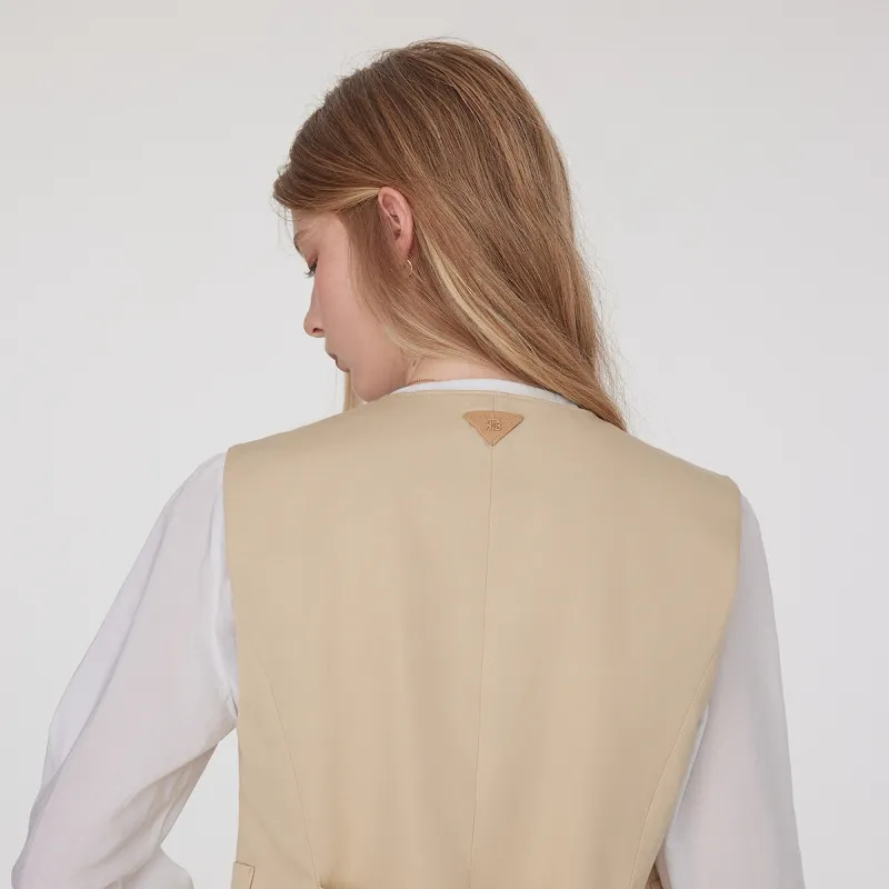 Teenie Weenie Vests Women's Khaki-6