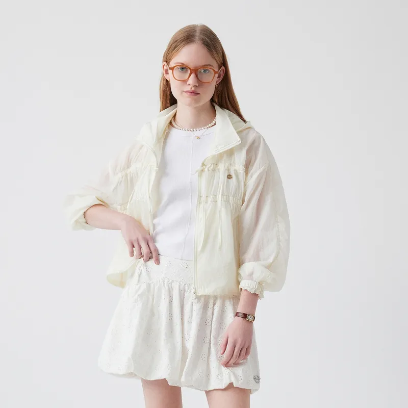 Teenie Weenie Cropped Coat Women's Yellow-3