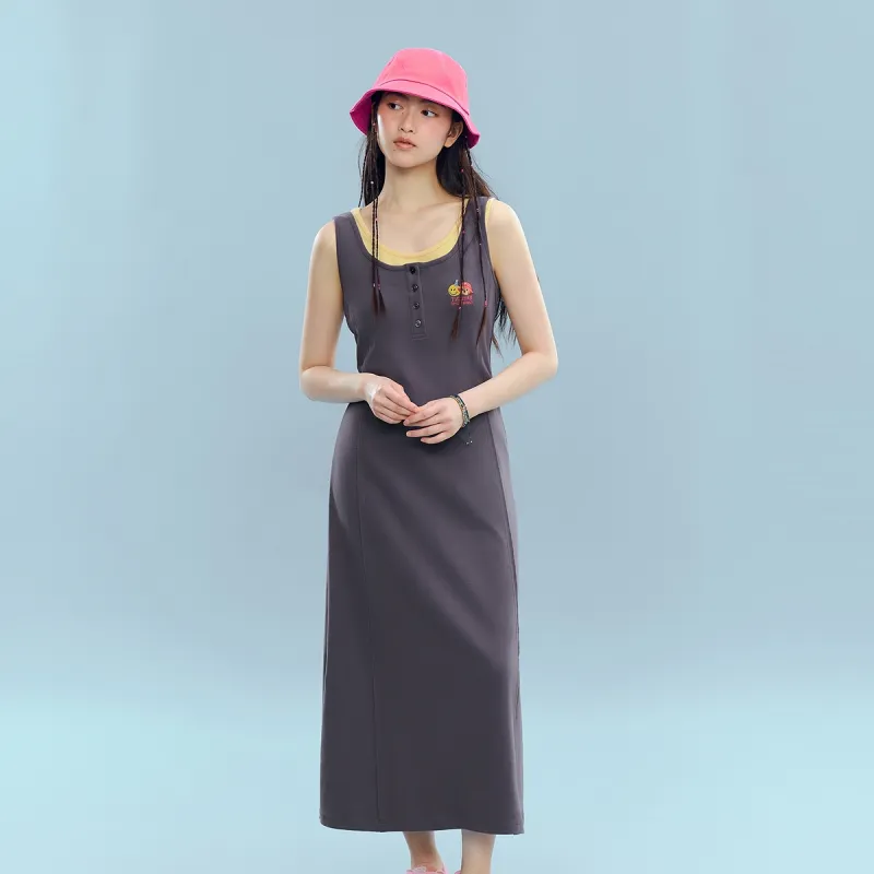 Smiley X Teenie Weenie Slip Dresses Women's Dark Gray-4