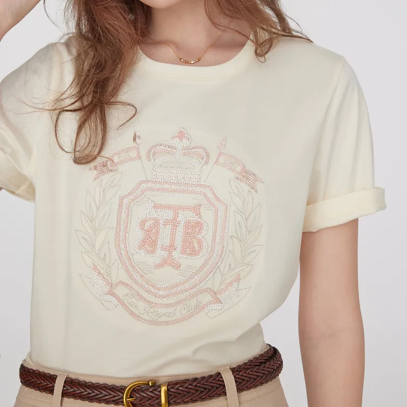 Teenie Weenie T Shirts Women's Ivory-3
