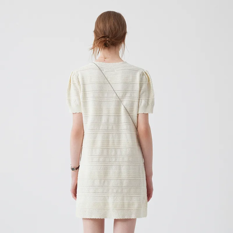 Teenie Weenie Short Sleeved Dress Women's Ivory-3