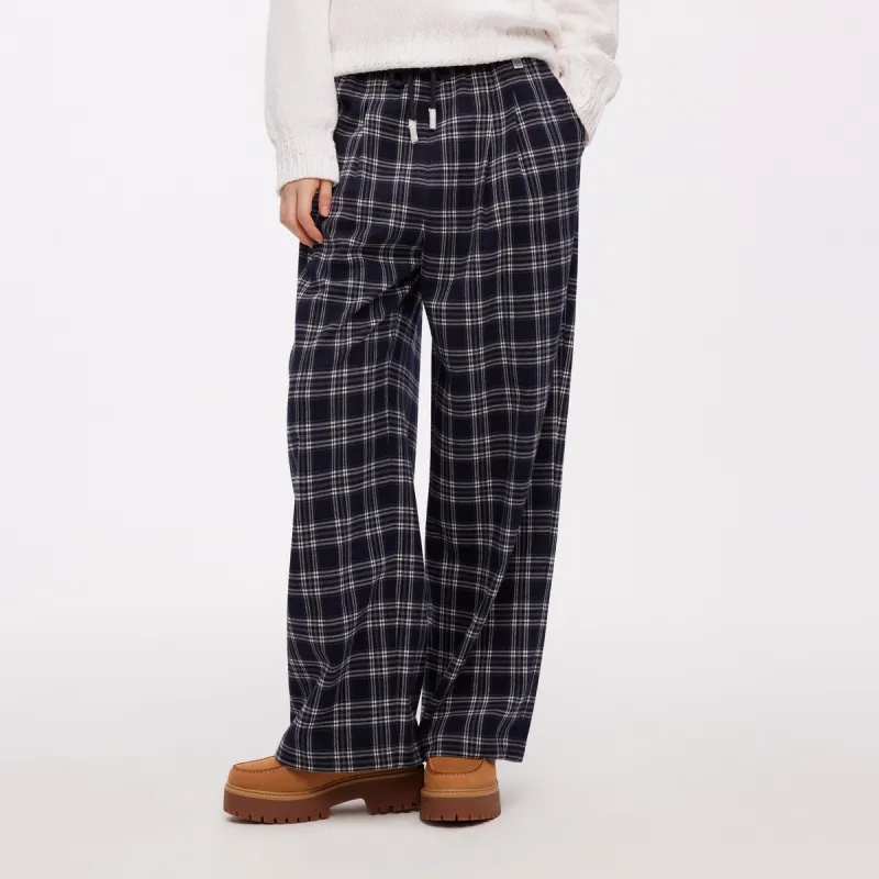 Teenie Weenie Casual Pants Women's Navy Blue-4