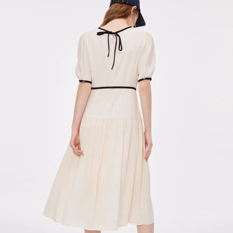 Teenie Weenie Short Sleeved Dress Women's Ivory-2
