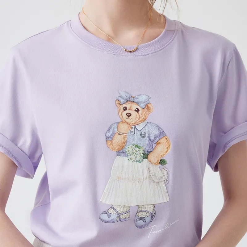 Teenie Weenie T Shirt Women's Light Purple-2