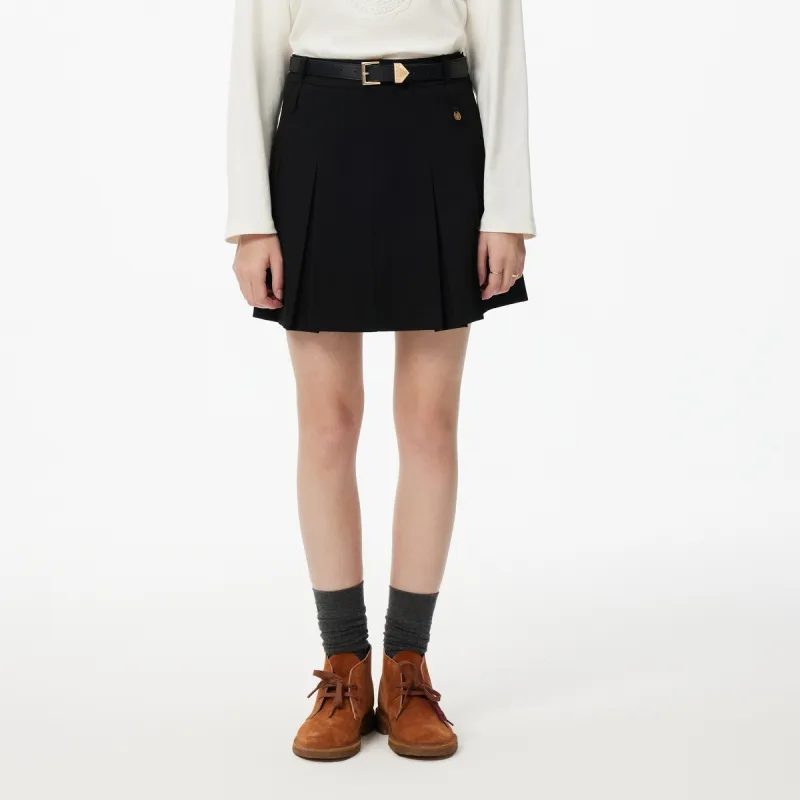 Teenie Weenie Casual Short Skirts Women's Black-3