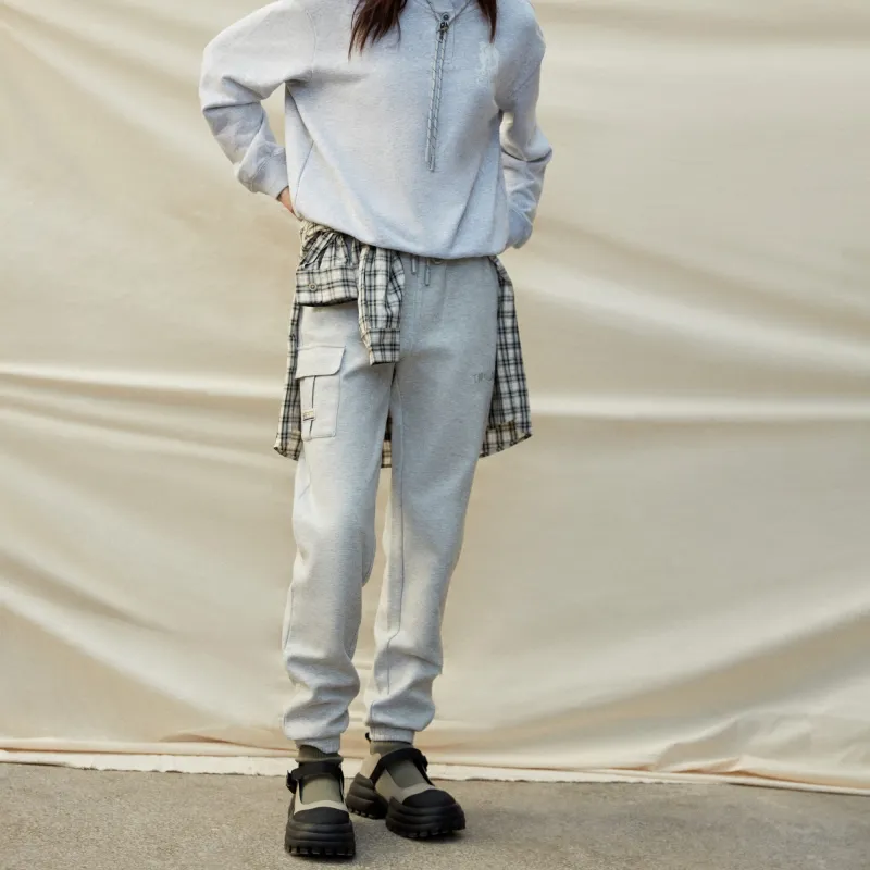 Teenie Weenie T.W.SS23 Outdoor Series Knitted Sweatpants Women's Medium Gray-3
