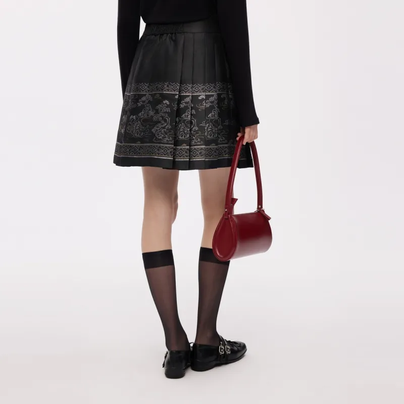 Teenie Weenie Casual Short Skirts Women's Black-7