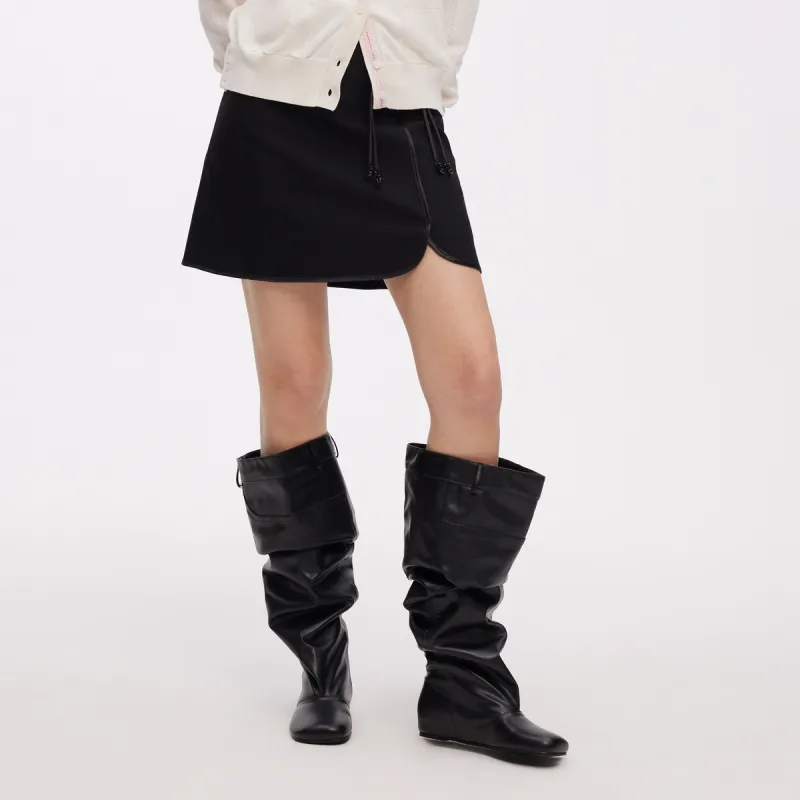 Teenie Weenie Casual Short Skirts Women's Black-5