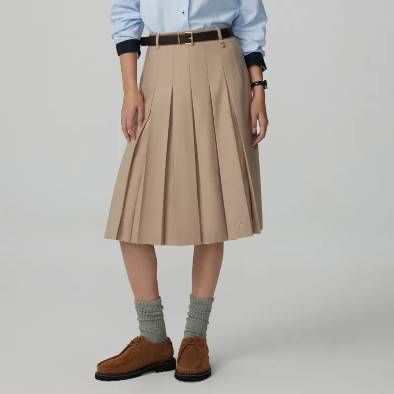 Teenie Weenie Casual Long Skirt Women's Khaki-1