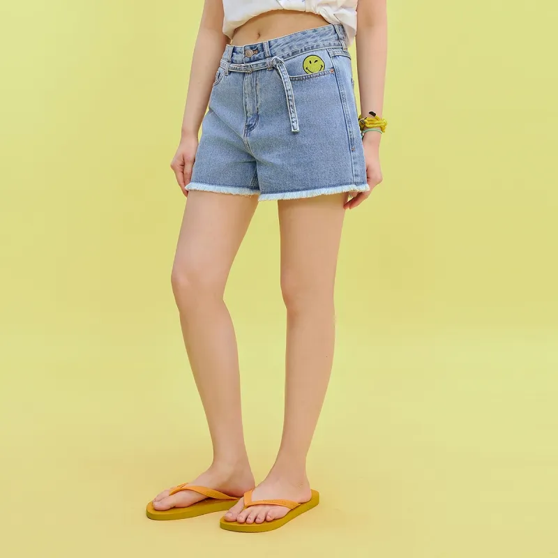 Teenie Weenie x SMILEY Denim Shorts Women's-14