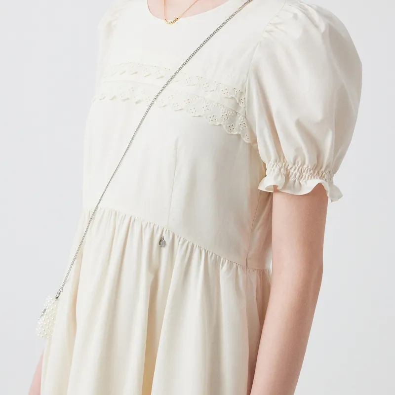 Teenie Weenie Short Sleeved Dress Women's Khaki-2