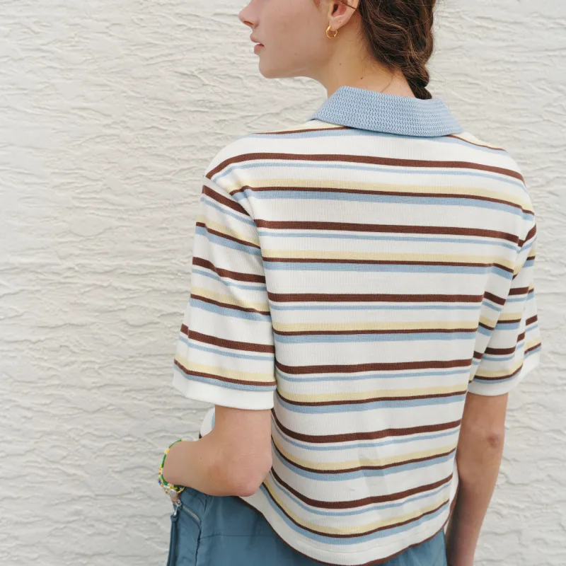 Teenie Weenie Polo Shirt Women's Blue-2