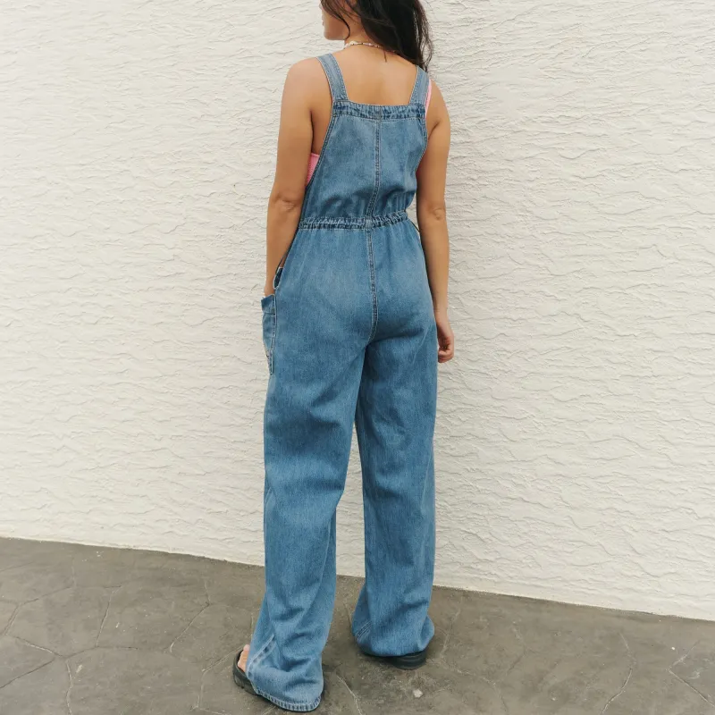 Teenie Weenie Overalls Women's Dark Blue-2