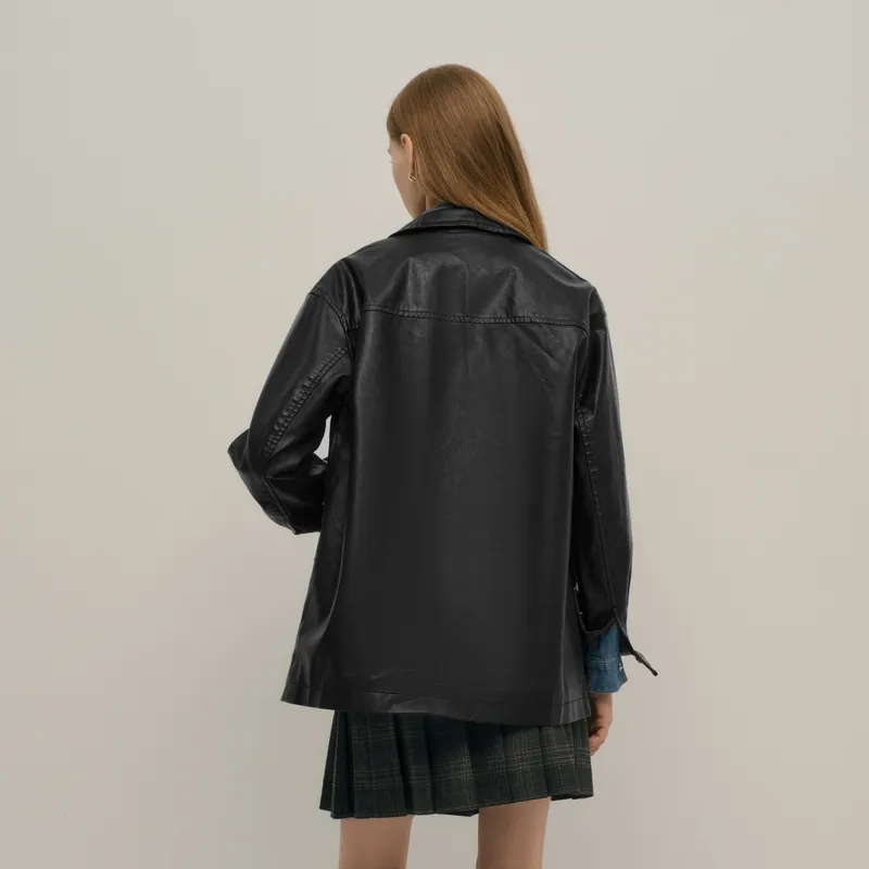Teenie Weenie Cropped Coat Women's Black-2