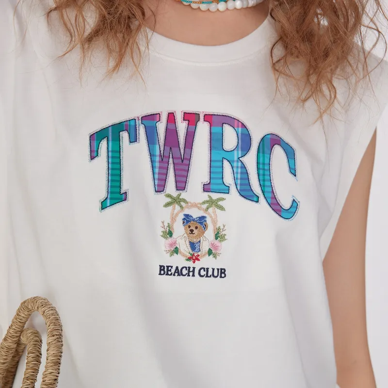 Teenie Weenie T Shirts Women's Ivory-2