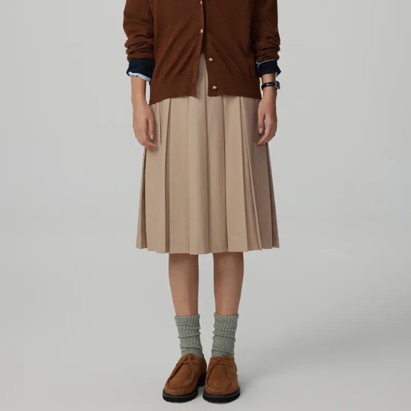Teenie Weenie Casual Long Skirt Women's Khaki-4