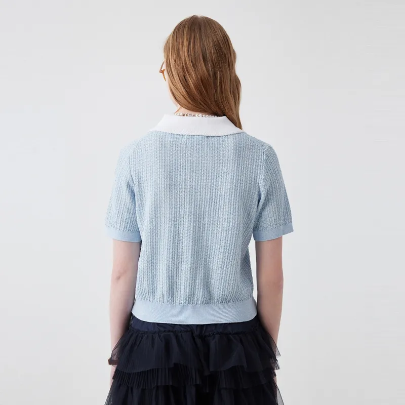 Teenie Weenie Sweater Women's Light Blue-3