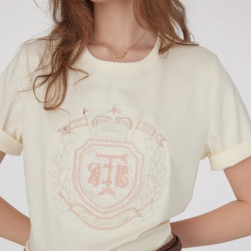 Teenie Weenie T Shirts Women's Ivory-2