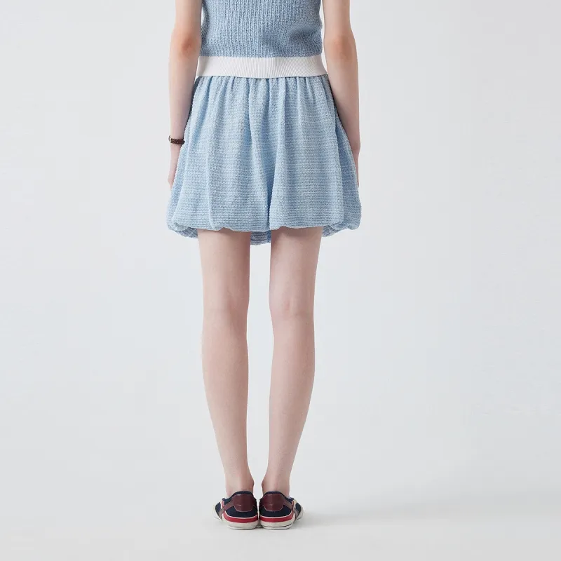 Teenie Weenie Casual Short Skirts Women's Light Blue-4