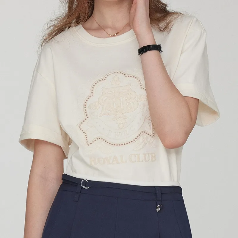 Teenie Weenie T Shirts Women's Ivory-2