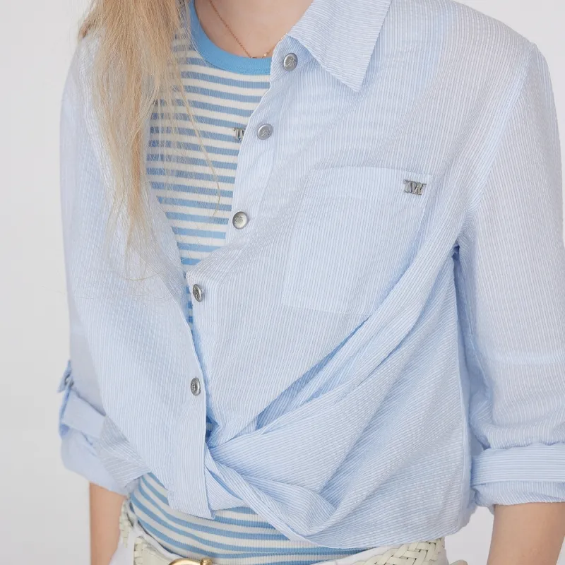 Teenie Weenie Shirts Women's Light Blue-2