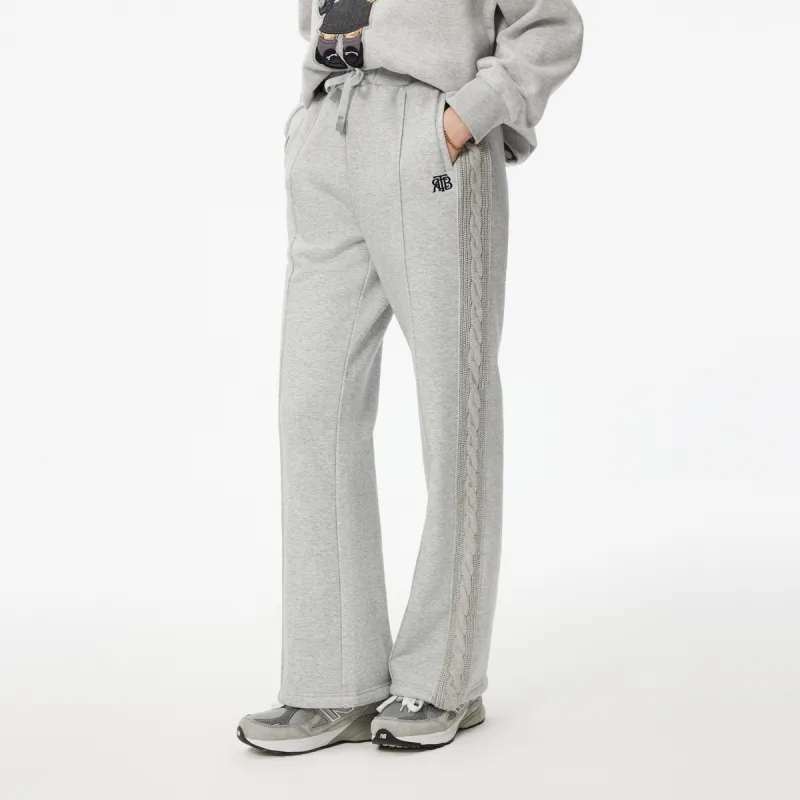 Teenie Weenie Knitted Sweatpants Women's Medium Gray-3