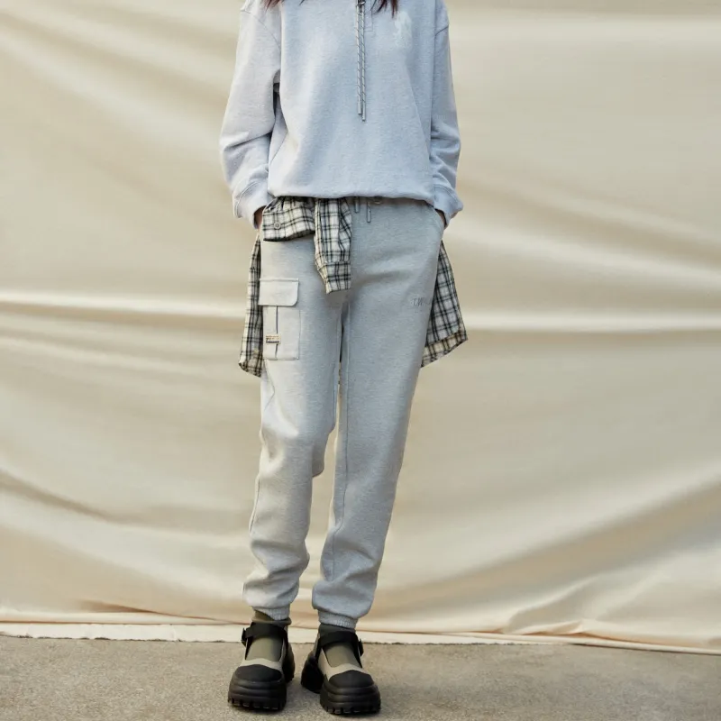 Teenie Weenie T.W.SS23 Outdoor Series Knitted Sweatpants Women's Medium Gray-2