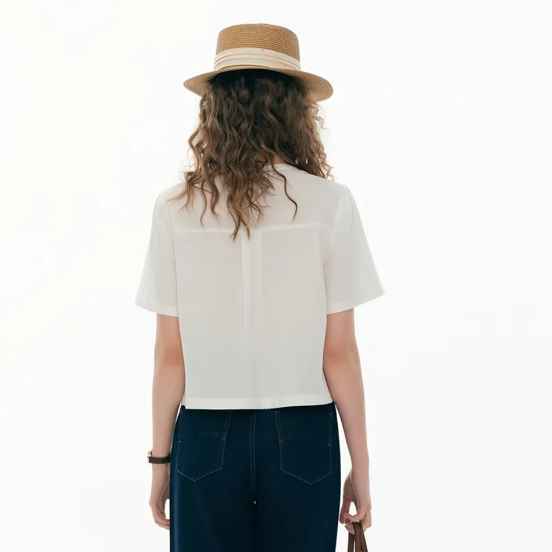 Teenie Weenie Shirt Women's Ivory White-2