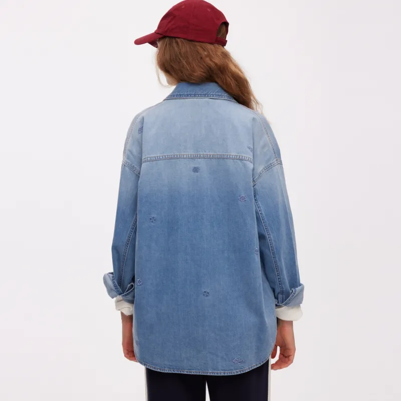 Teenie Weenie x NANJINGYUNJINYANJIUSUO Shirt Women's Medium Blue-2
