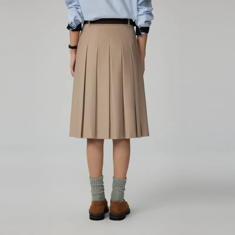 Teenie Weenie Casual Long Skirt Women's Khaki-5