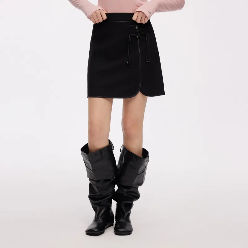 Teenie Weenie Casual Short Skirts Women's Black-4