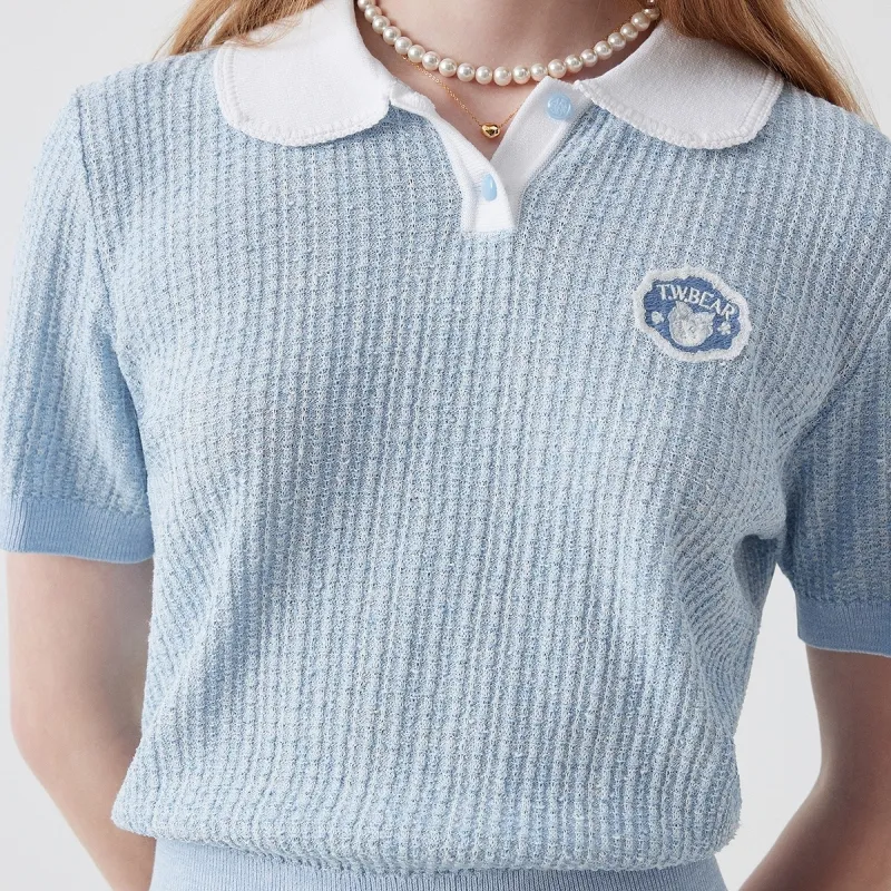 Teenie Weenie Sweater Women's Light Blue-2