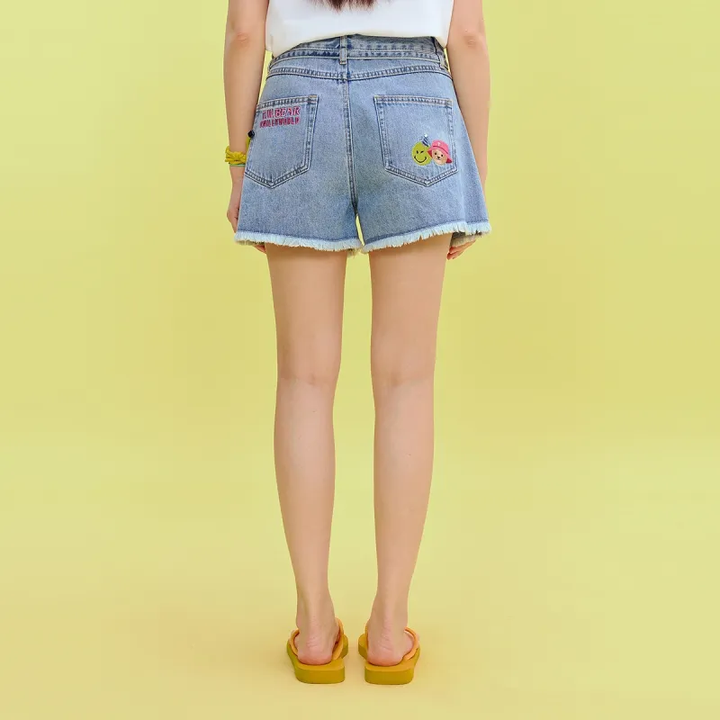 Teenie Weenie x SMILEY Denim Shorts Women's-17