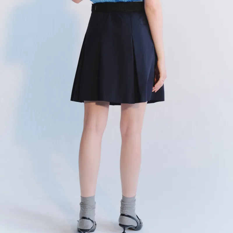 Teenie Weenie Casual Short Skirts Women's Navy Blue-3