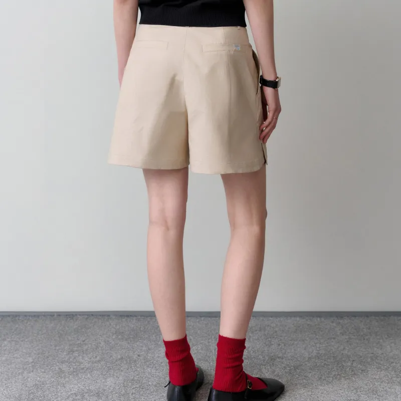 Teenie Weenie Casual Shorts Women's Light Khaki-3
