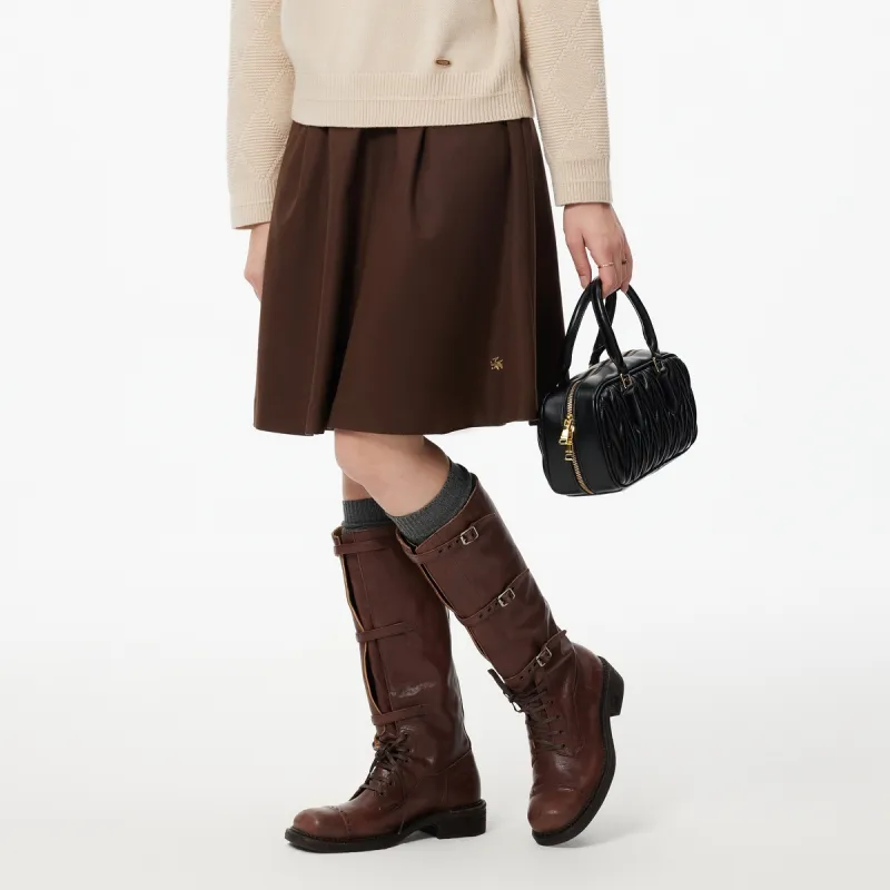 Teenie Weenie Casual Short Skirts Women's Brown-3