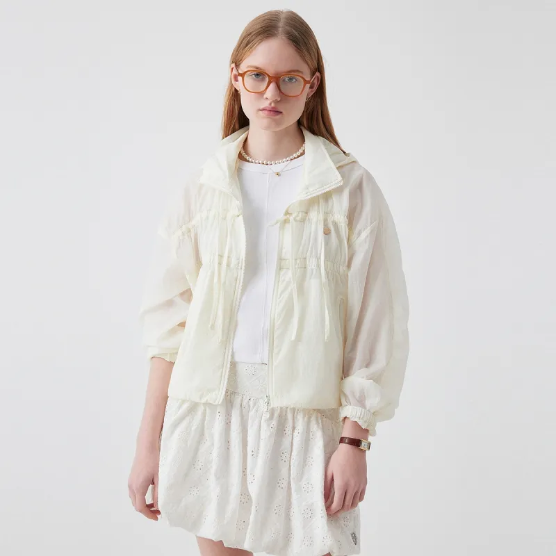 Teenie Weenie Cropped Coat Women's Yellow-4