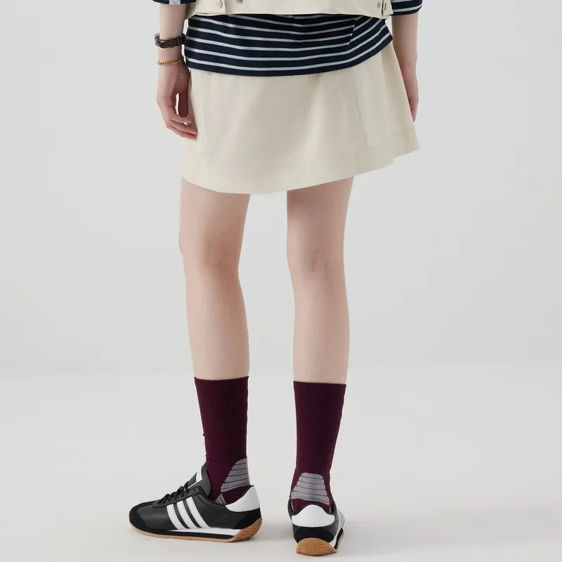 Teenie Weenie x &PACAIN Casual Short Skirts Women's Ivory-3