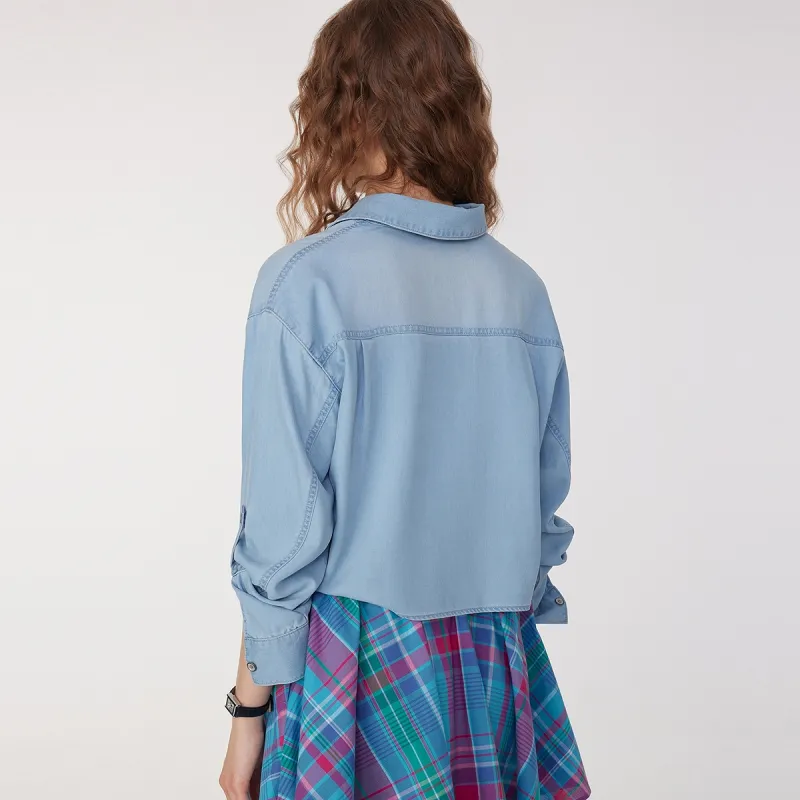 Teenie Weenie Shirts Women's Light Blue-2