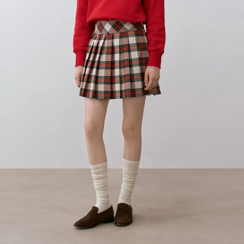 Teenie Weenie Casual Short Skirts Women's Ivory White-5