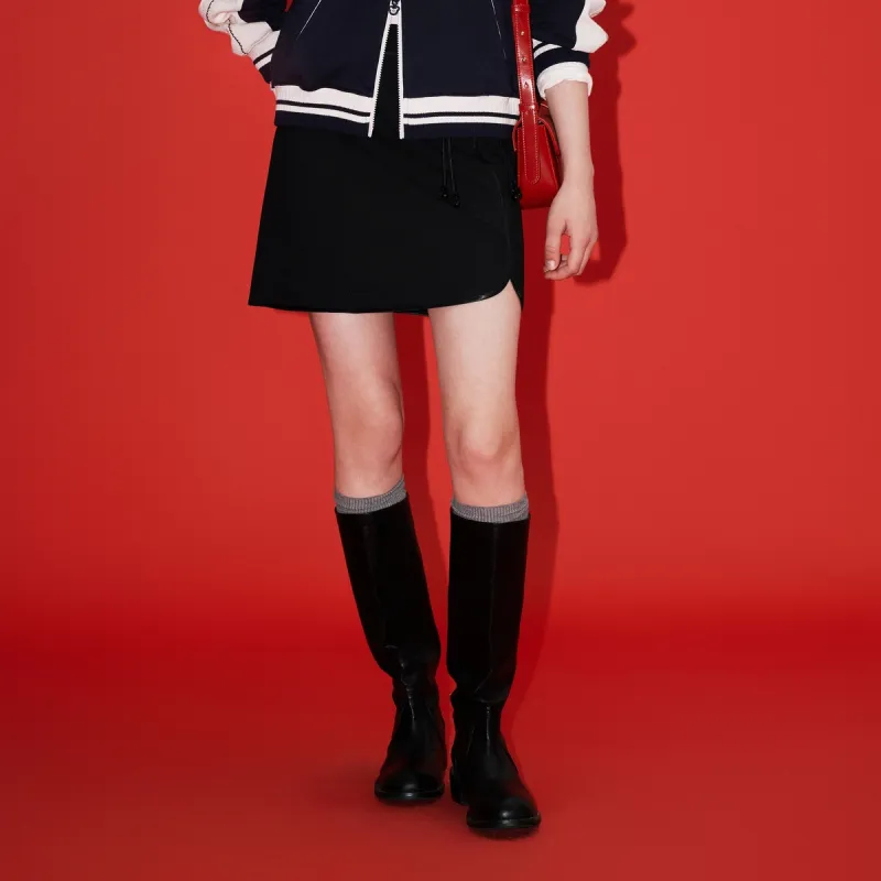Teenie Weenie Casual Short Skirts Women's Black-2