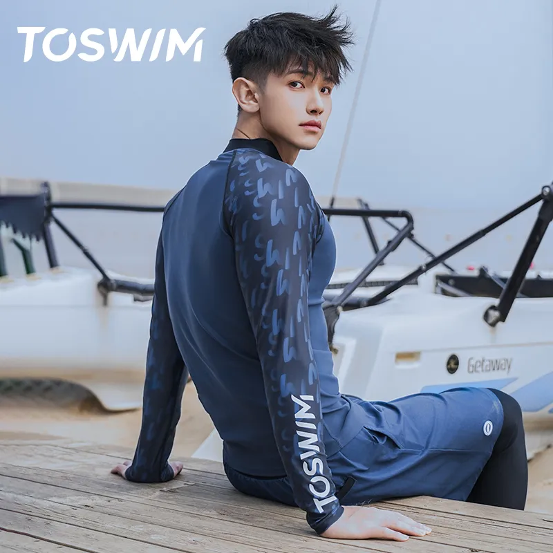 TOSWIM Swim Set Vacation Three Piece Set Men's-1